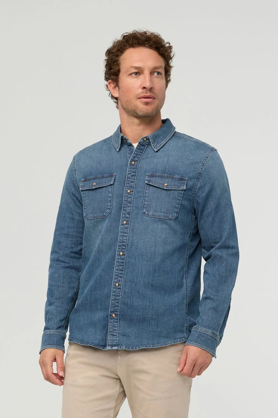 DU/ER Performance Denim Lite Two- Pocket Shirt