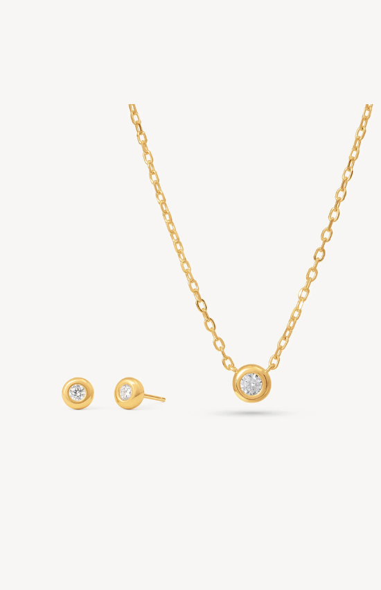 Stocking Stuffer – Bezel Set in Gold