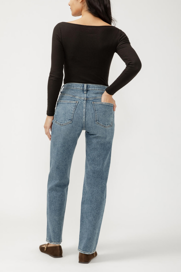 Highly Desirable High Rise Straight Leg Jeans