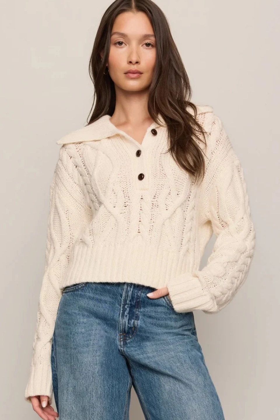 Z Supply Hartwell Cable Knit Sweater