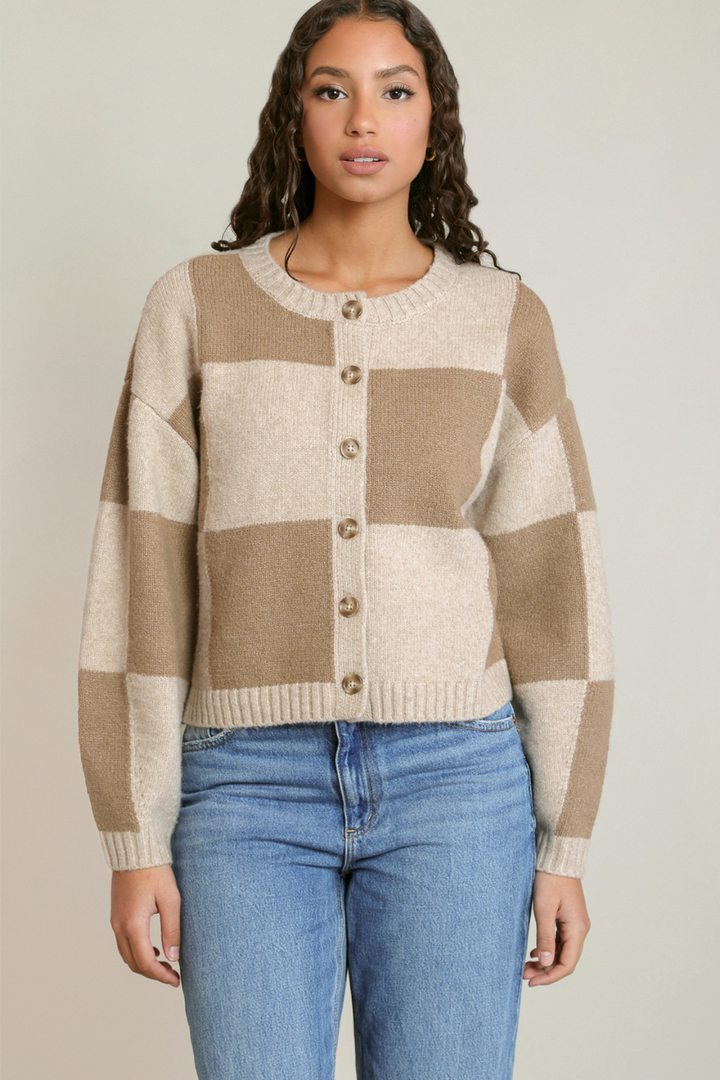 Dex Lenore Colorblock Cardigan