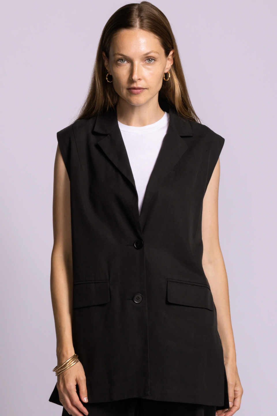 Helen Vest Black - Hot Peppers Clothing