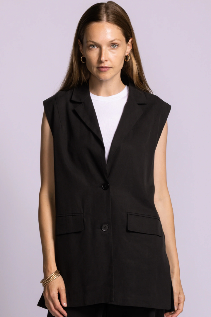 Helen Vest Black - Hot Peppers Clothing