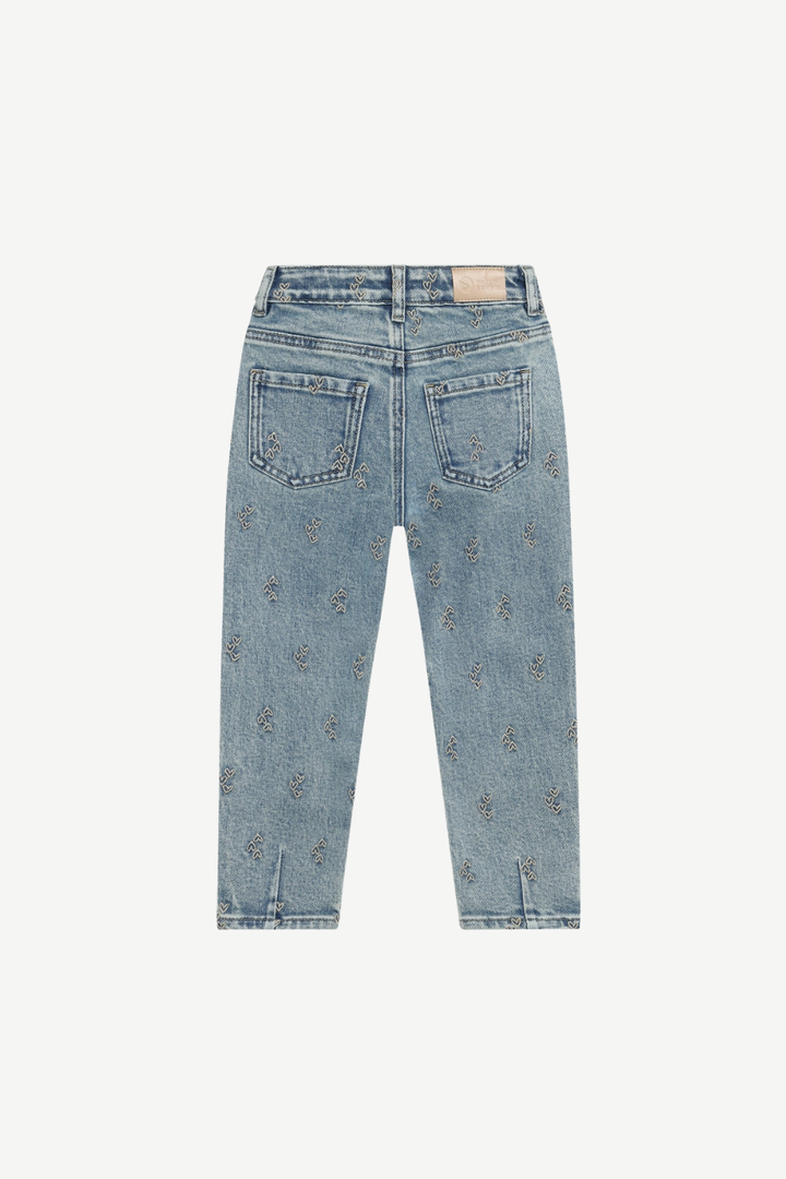 Daily Seven Jeans Mom Fit Embroidery - Used Medium Denim