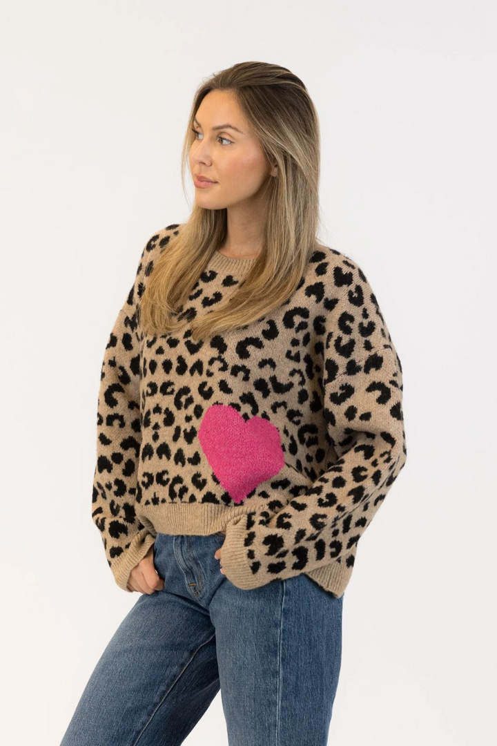 Jessie Animal Pullover Sweater