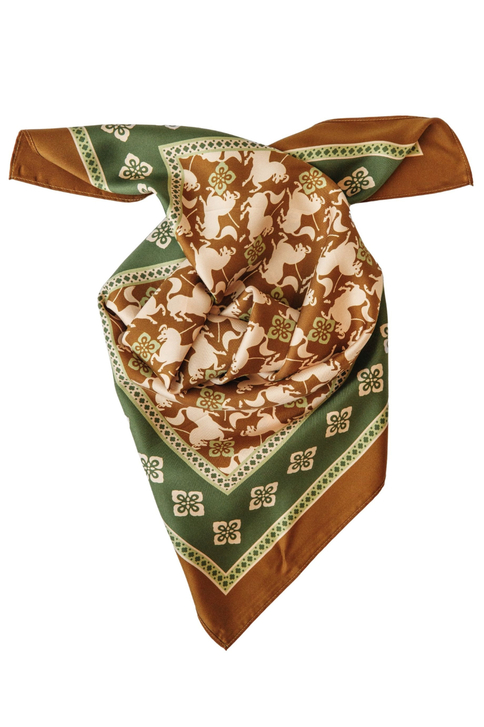Palm Palm Ana Silk Neck Scarf Palm Palm