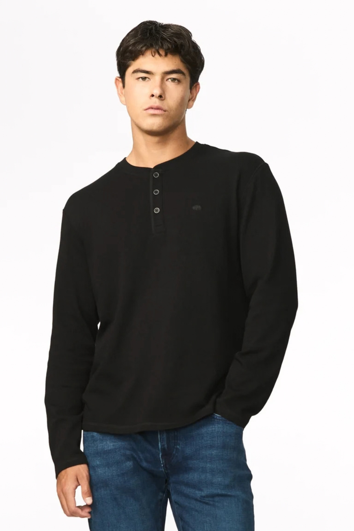 Buffalo Kambo Ribbed Long Sleeve Henley