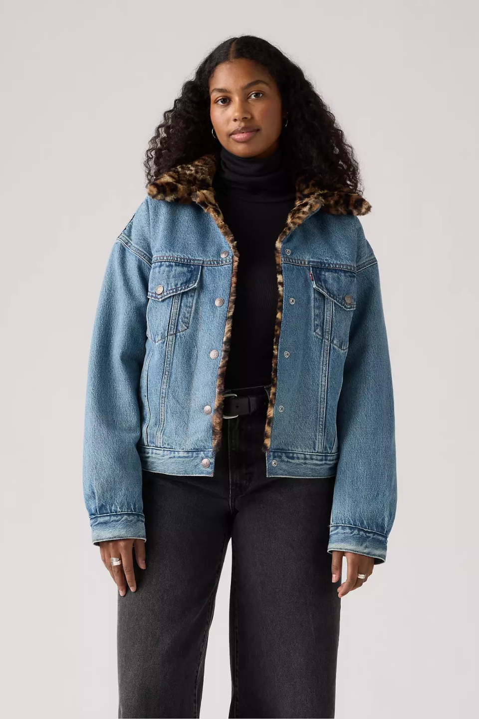 90s Fur Trucker Jacket