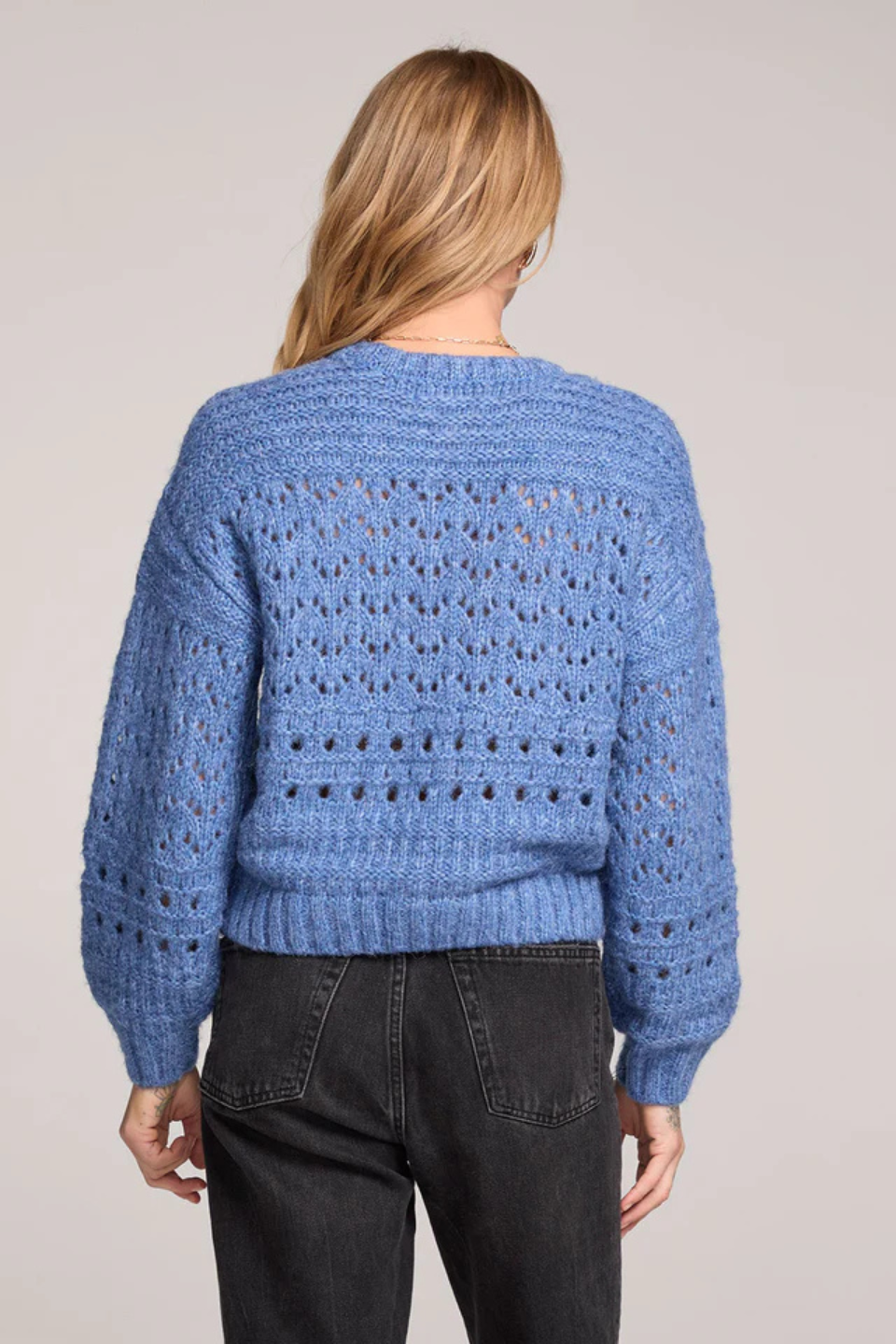 Ronnie Azure Blue Sweater – Hot Peppers Clothing Ronnie Azure Blue Sweater – Hot Peppers Clothing