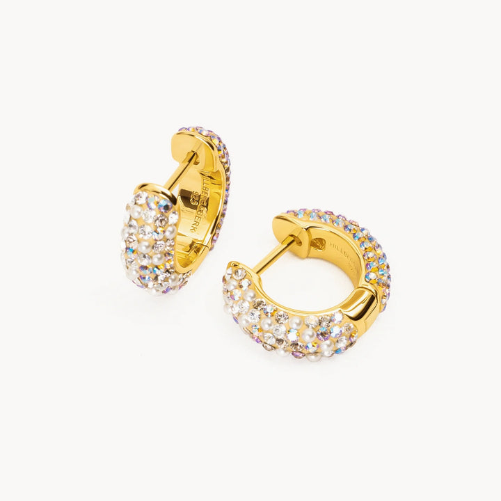 Sea Salt & Mermaid Blush Reversible Sparkle Hoop Earrings