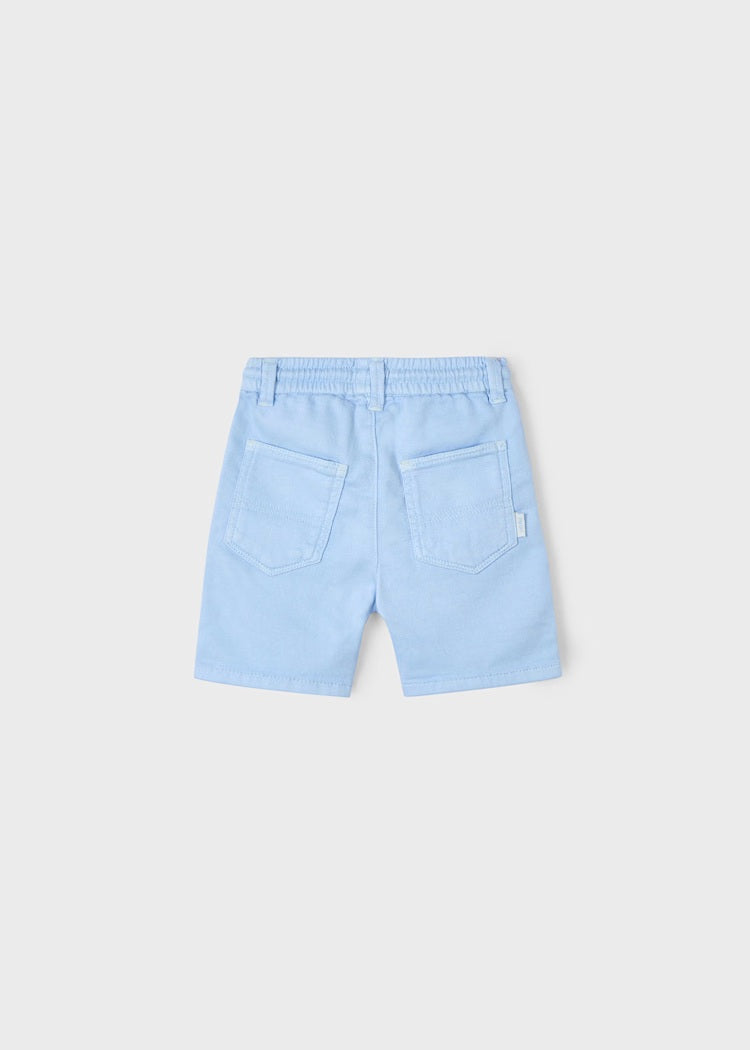 Twill shorts with drawstring