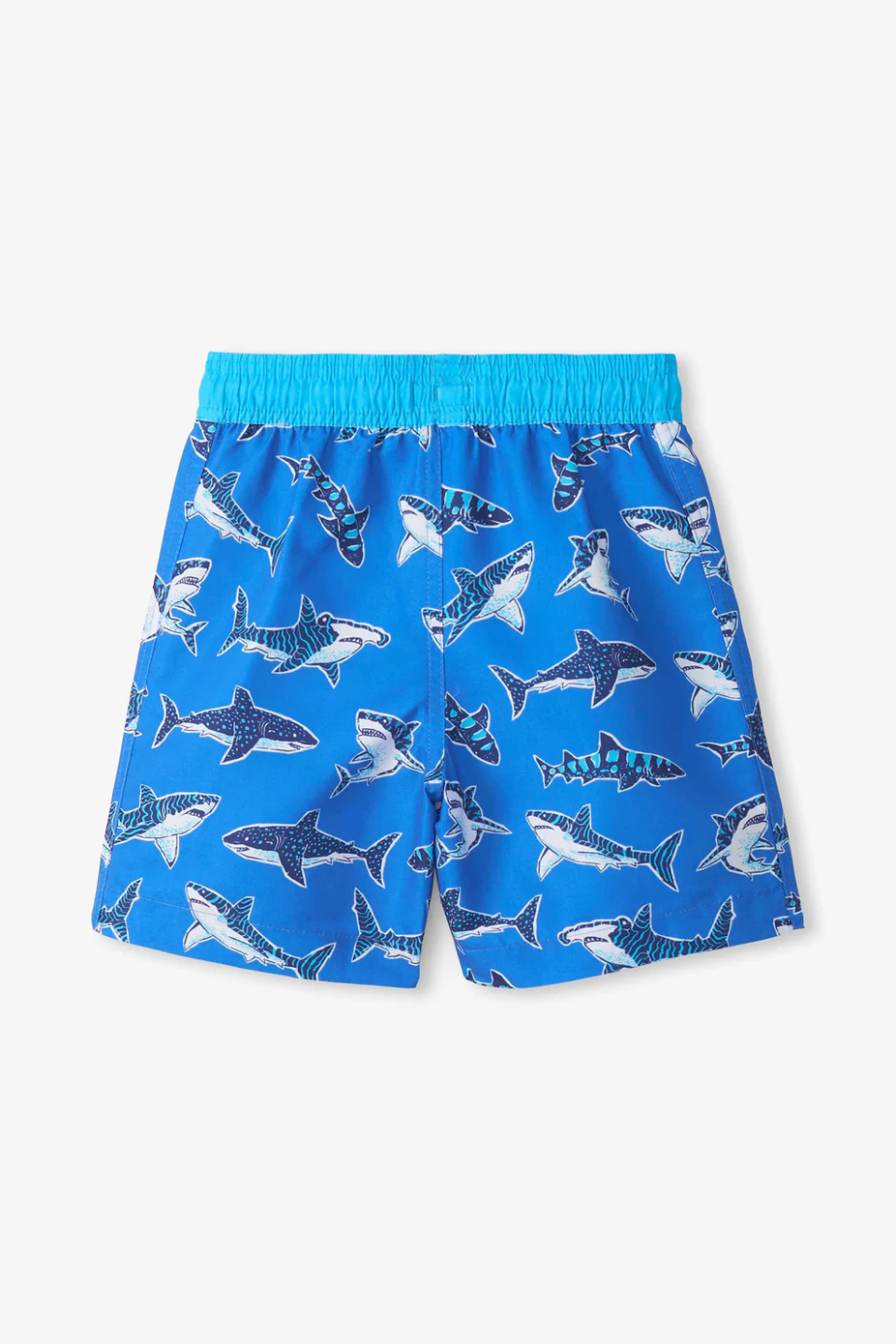 Boys Patterned Sharks Swim Trunks - Hot Peppers Clothing