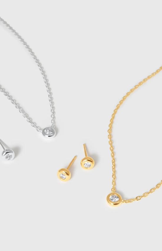 Stocking Stuffer – Bezel Set in Silver