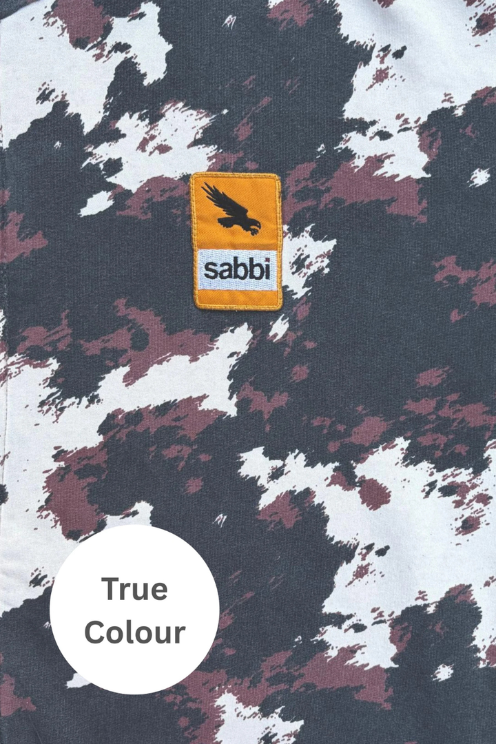 SABBI THE COW PRINT SABBI RANCH ZIP HOODIE SABBI
