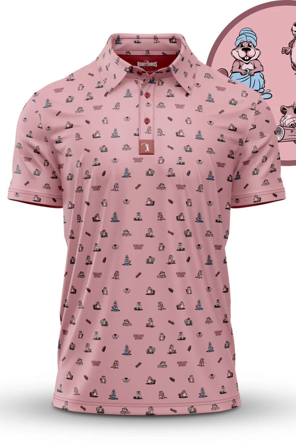 Bogey Bros Dam Beavers Men's Polo BOGEY BROS