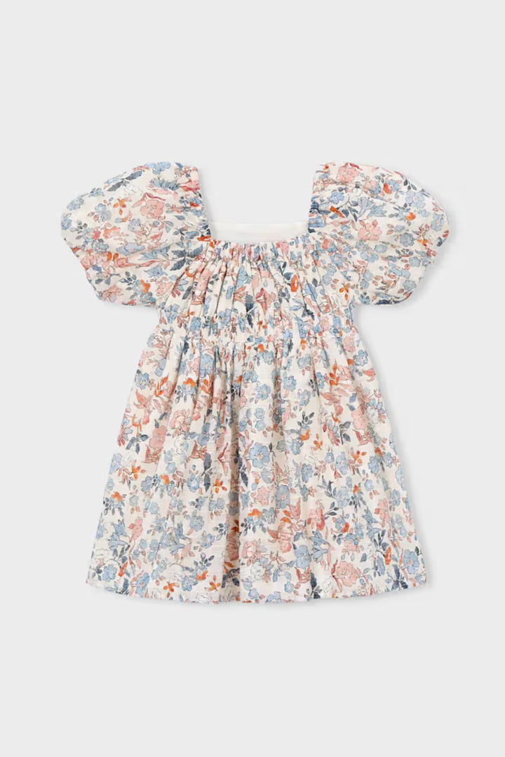 Puff Sleeve Floral Dress
