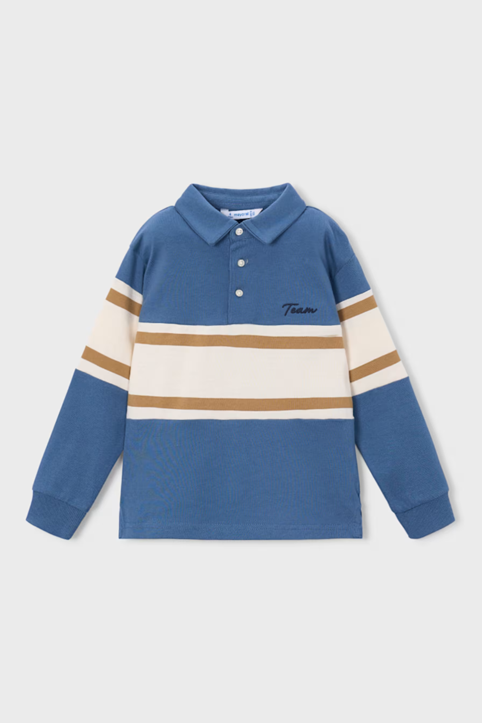 Mayoral Boy Mixed Fabric Polo MAYORAL
