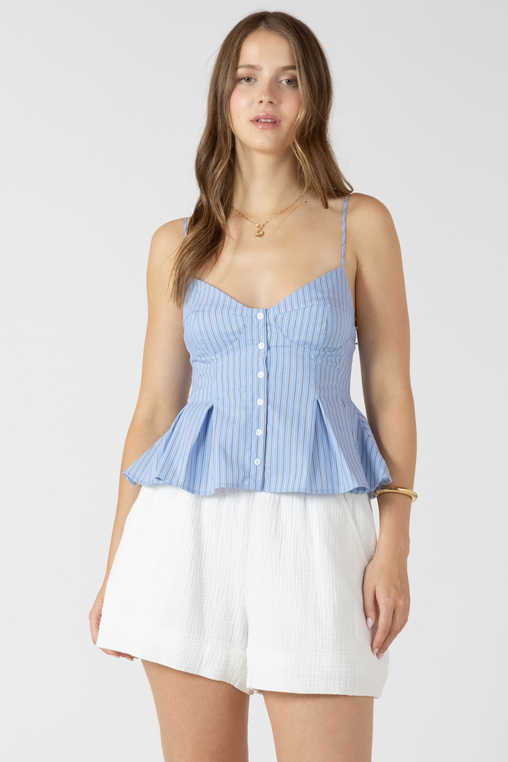 Dex Lanita Pleated Button Front Cami DEX