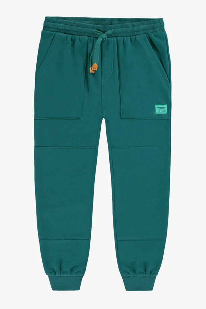 Teal jogger-style pants