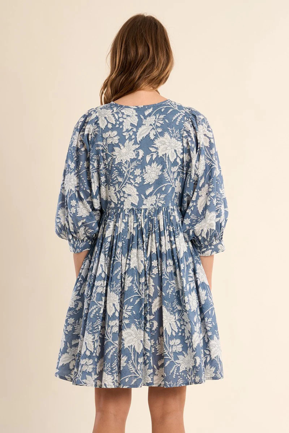 MOLLY BRACKEN Short printed dress, in cotton - Hot Peppers Clothing