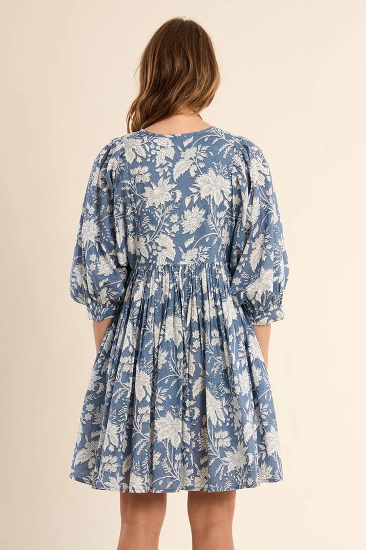 MOLLY BRACKEN Short printed dress, in cotton - Hot Peppers Clothing