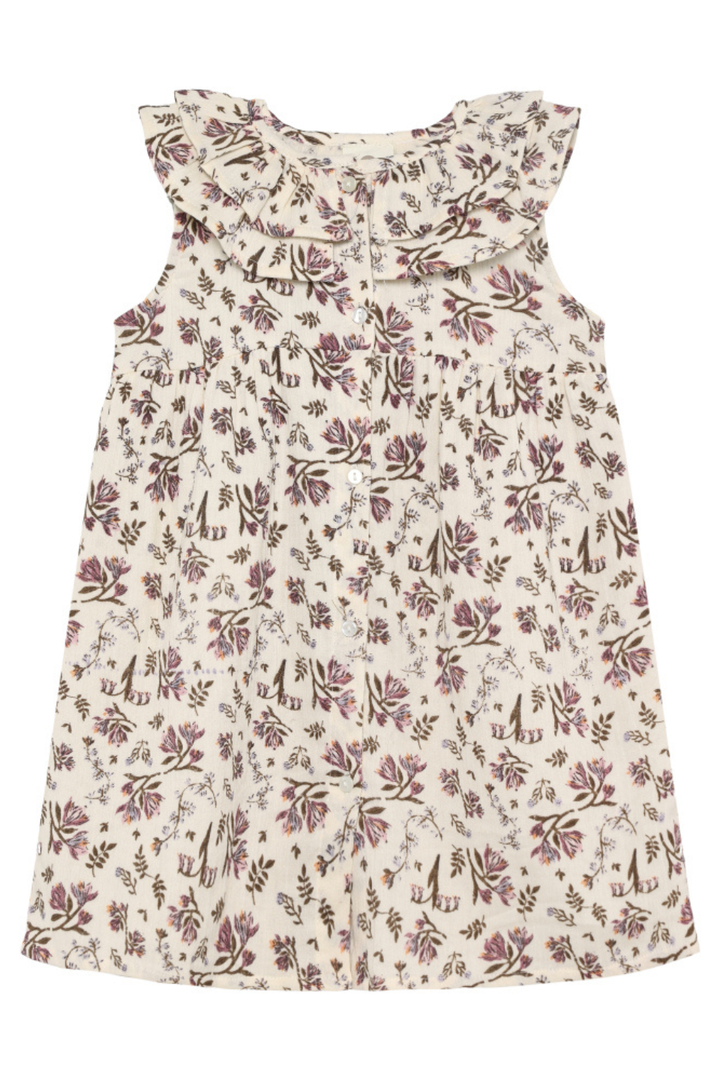 Floral Woven Dress - Hot Peppers Clothing