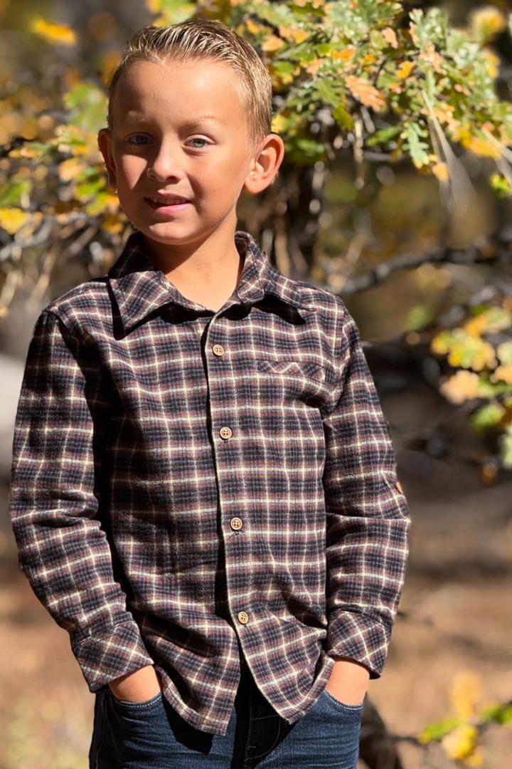 Me &amp; Henry Atwood  plaid woven shirt