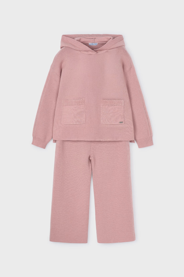 Knit Pants and Hoodie Set