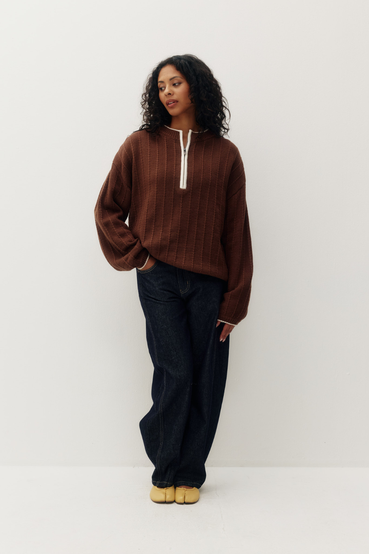 Kuwalla Women’s Outline Half-Zip Sweater
