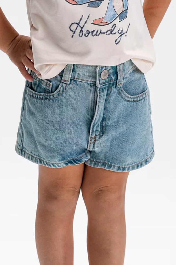 Light Wash Denim Shorts