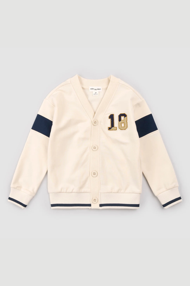 Varsity Birch Knit Cardigan