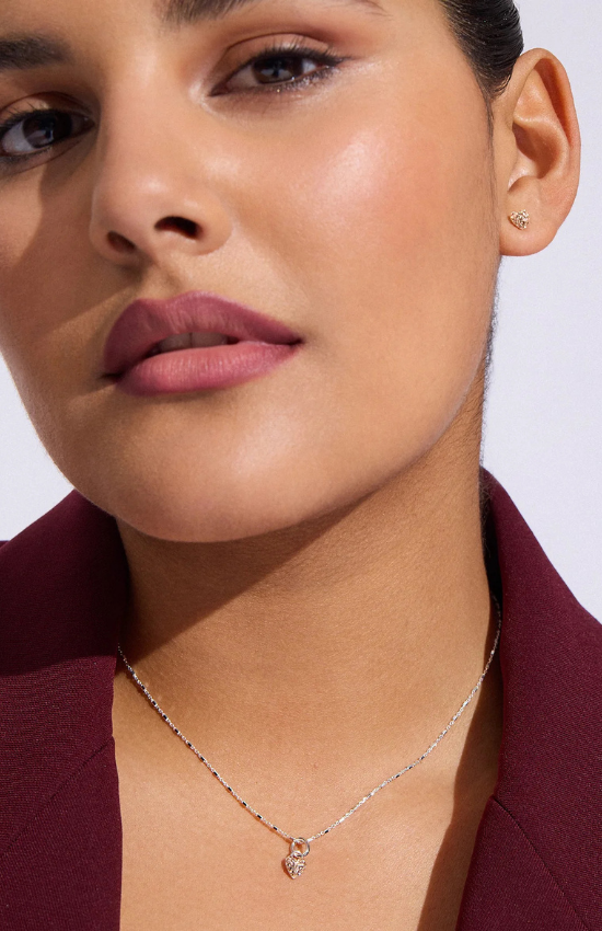 Stocking Stuffer – Sparkle Heart Set in Rose Gold