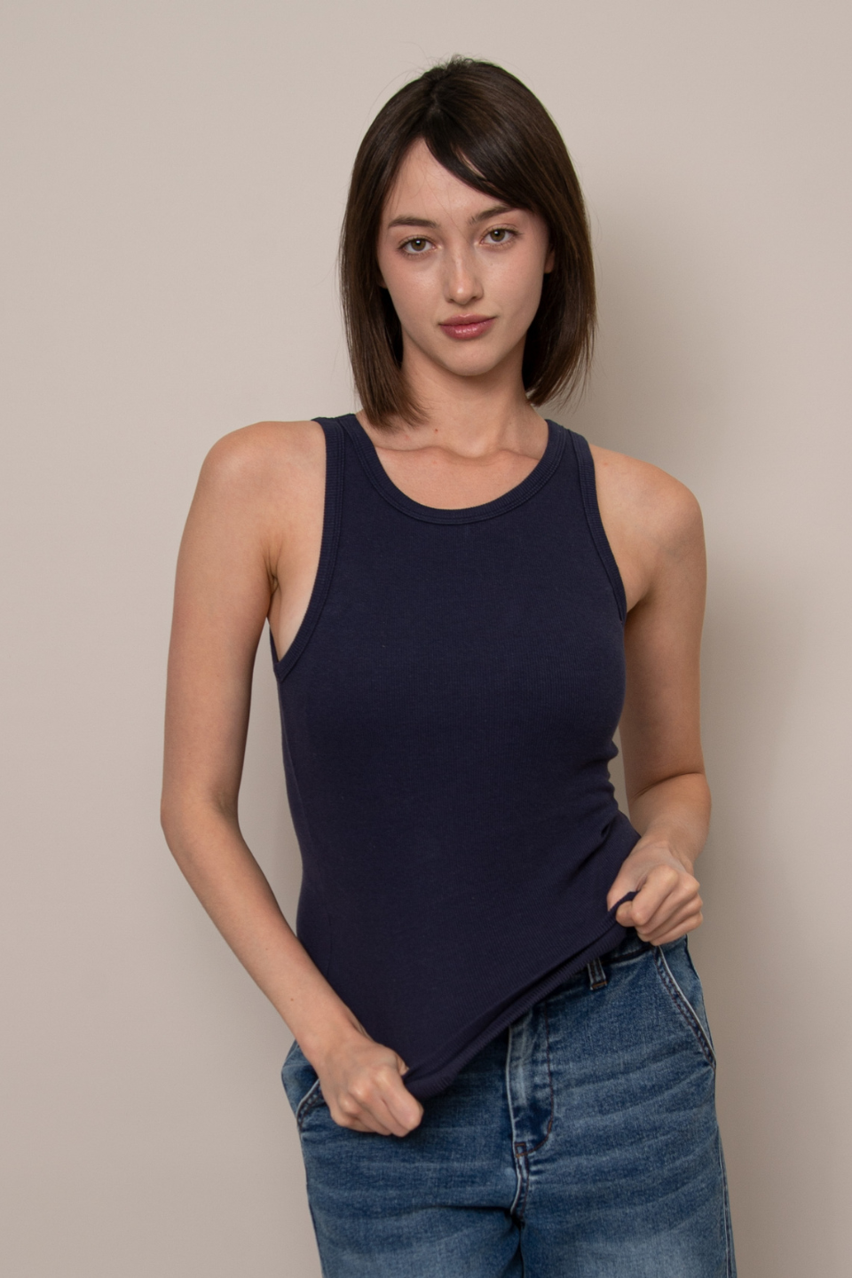 Second Skin Ralyn Bra Basics Blue Tank Top Rd Style