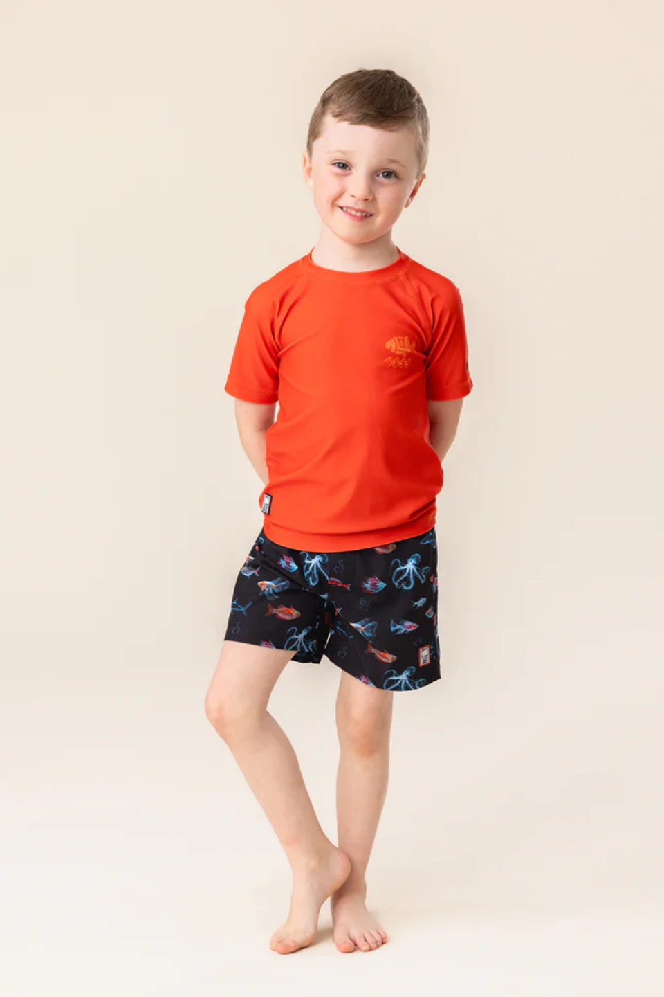 Black UV Swimsuit Shorts - Hot Peppers Clothing