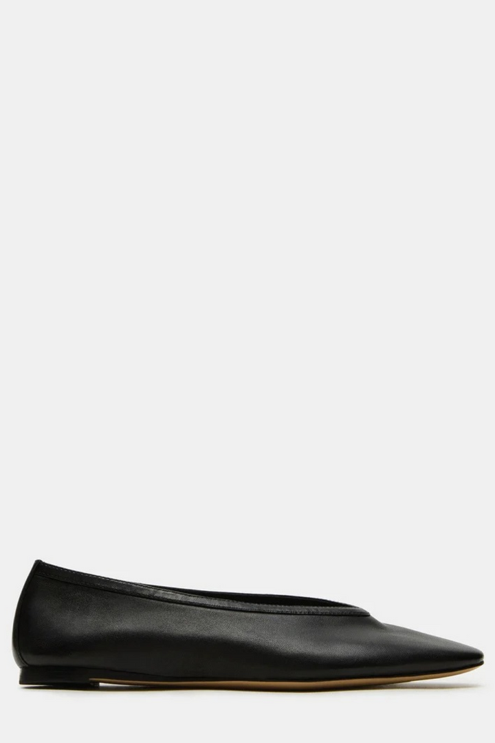 Steve Madden Leni Black Leather Flats