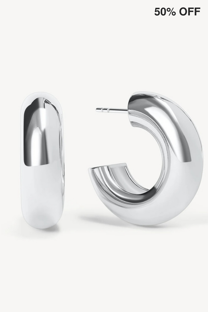 Chunky Statement Hoop Earrings