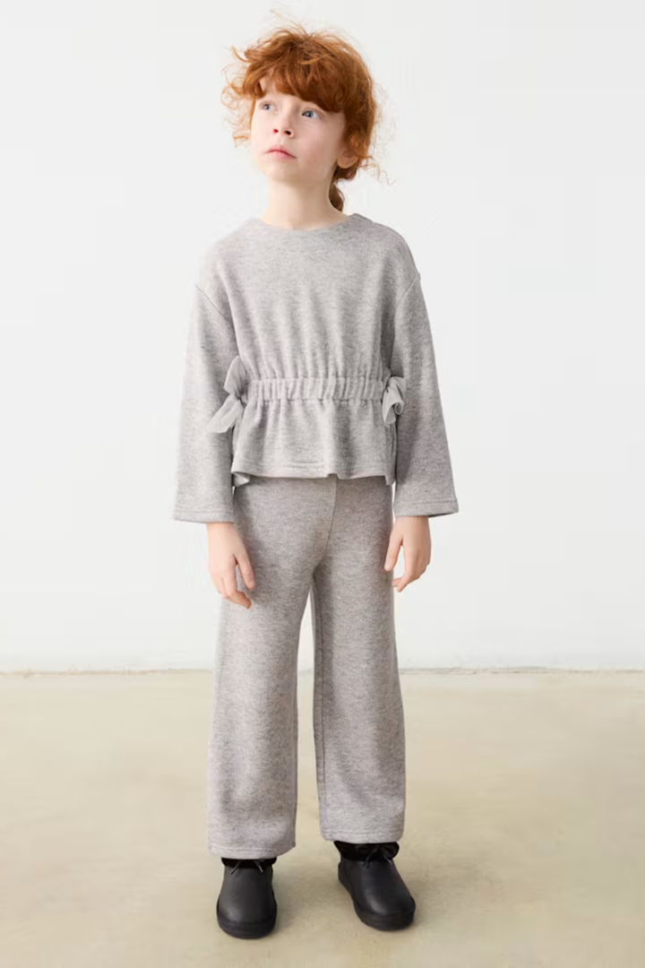 Mayoral Girl Bow Sweater and Pants Set