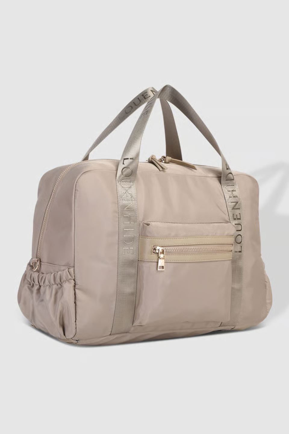 Jenn Nylon Travel Bag in Beige