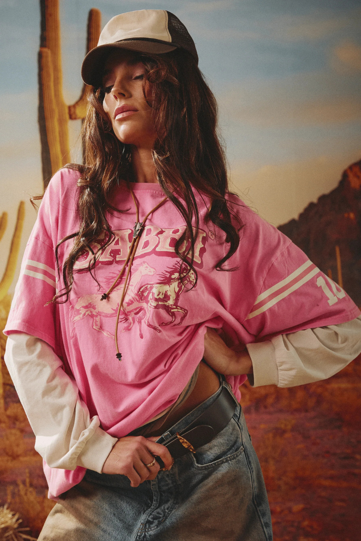 SABBI NEIGH SAYER LONG SLEEVE TEE