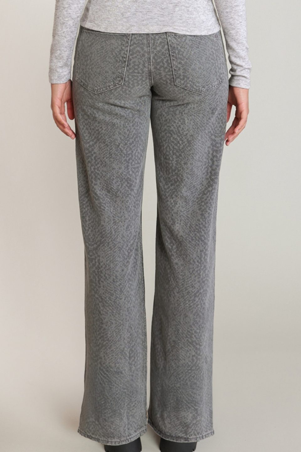 Dex Cleo Snake-Print Straight-Leg Jeans