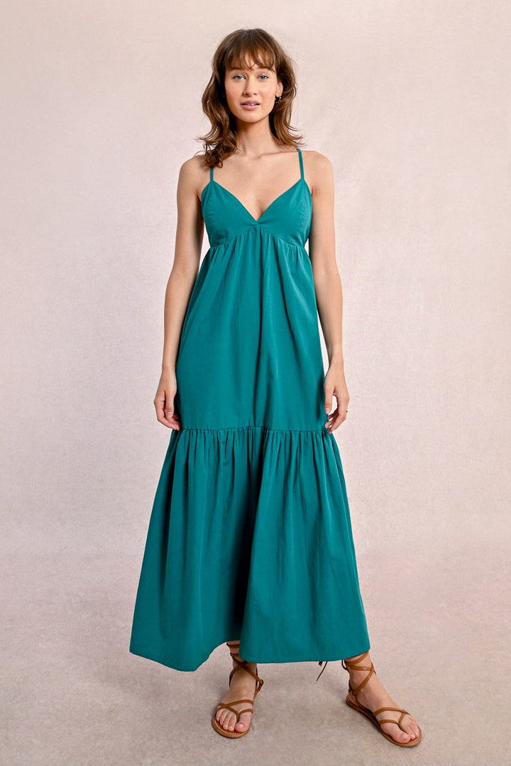 Long dress crossed in the back