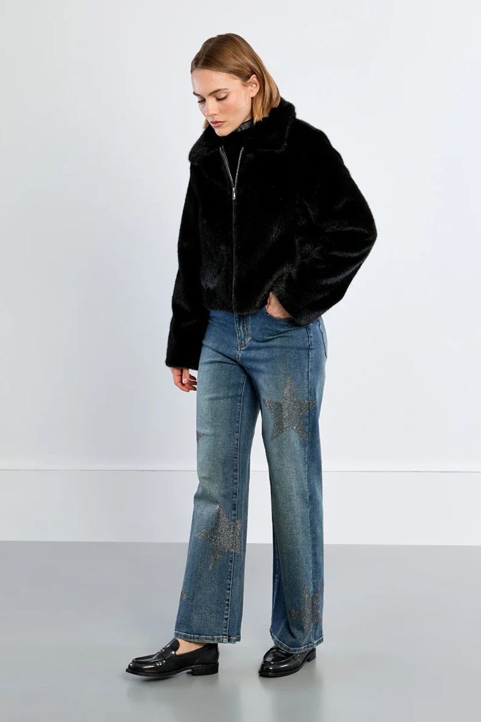 Molly Bracken Imitation fur jacket