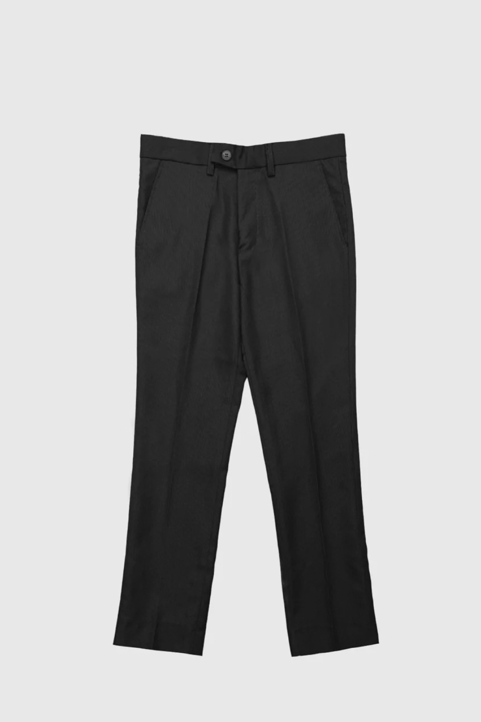 American Exchange Youth Husky Birdseye Dress Pants – Black