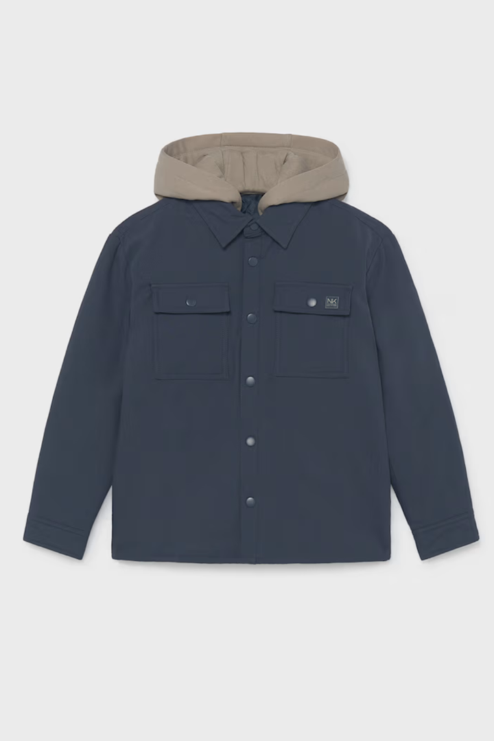 Mayoral Boys Quilted Hooded Overshirt