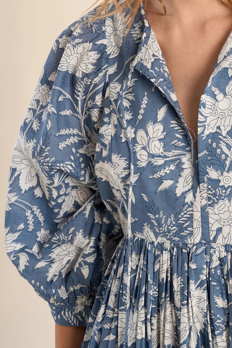 MOLLY BRACKEN Short printed dress, in cotton - Hot Peppers Clothing