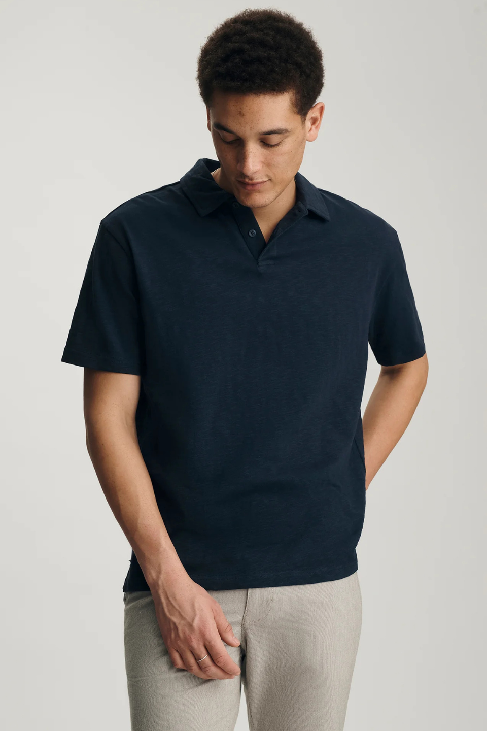 Slub Polo T-Shirt - Hot Peppers Clothing