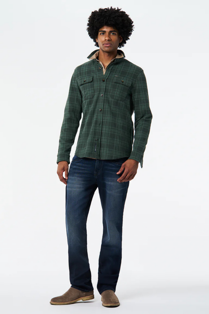 Samme Plaid Blanket Shirt in Fern