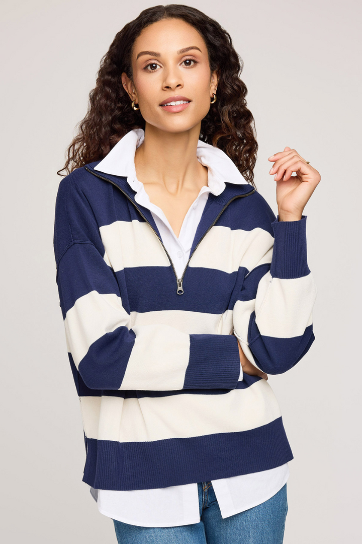 Idris Striped Sweater