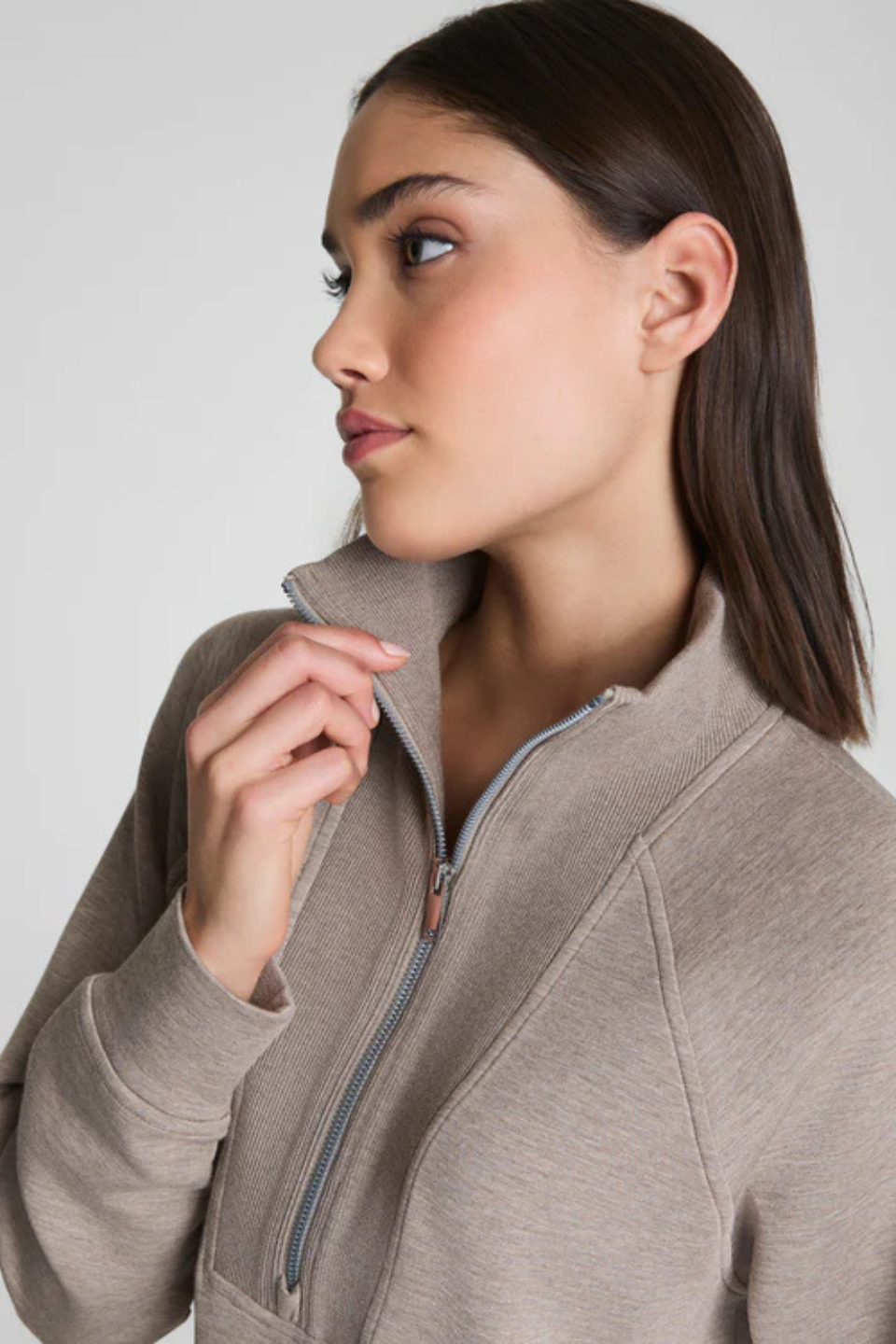 AirEssentials® Brushed Half Zip Tunic