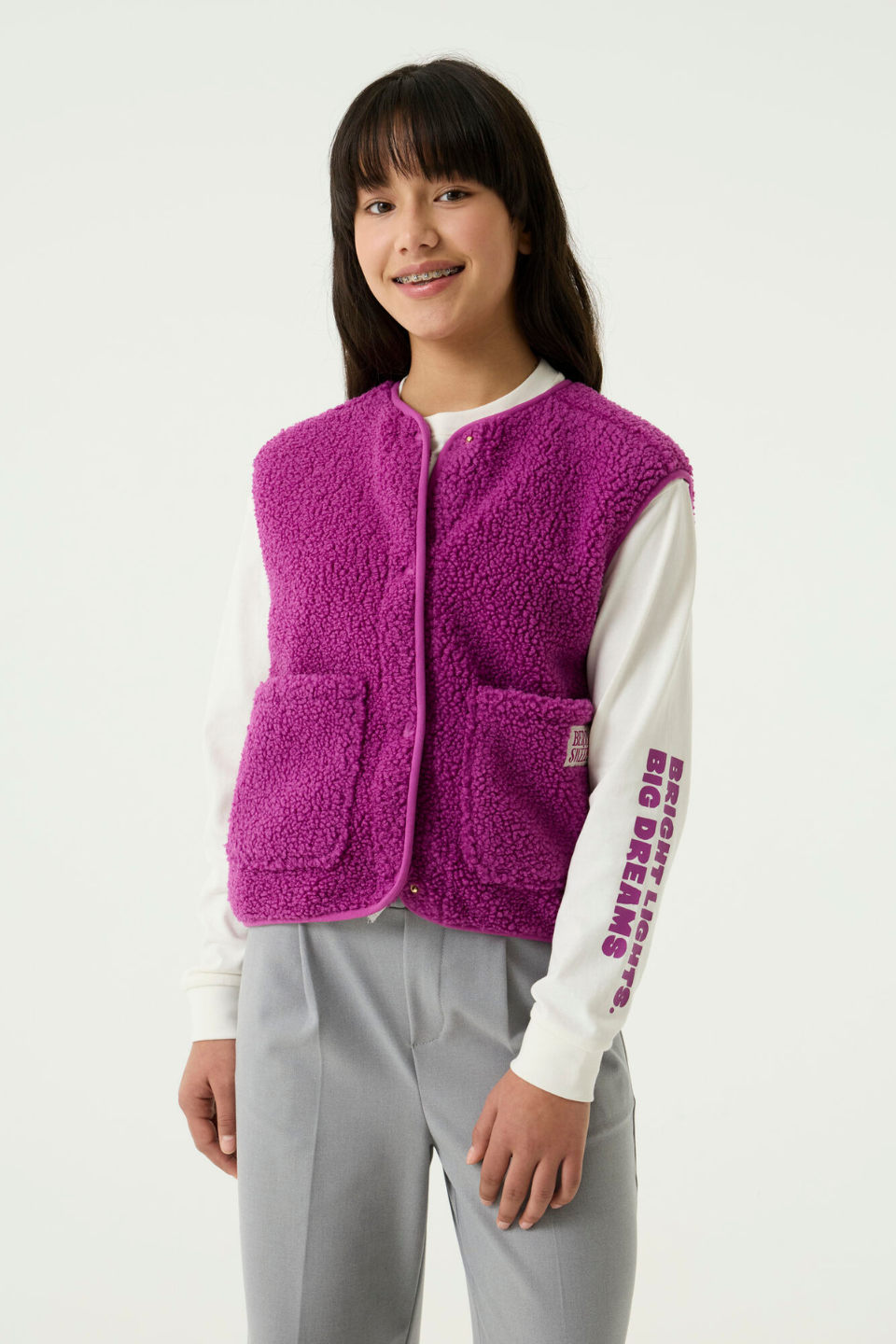 GARCIA Purple Teddy Vest